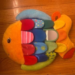 Melissa & Doug Flip Fish Soft Baby Toy - Tummy Time Sensory Toy with Taggies